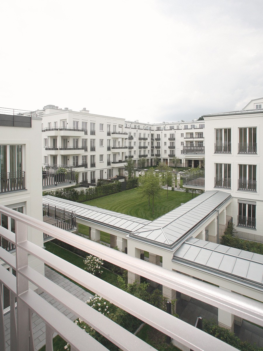 Die Aussicht auf die Parkanlage der Klostergärten Münster