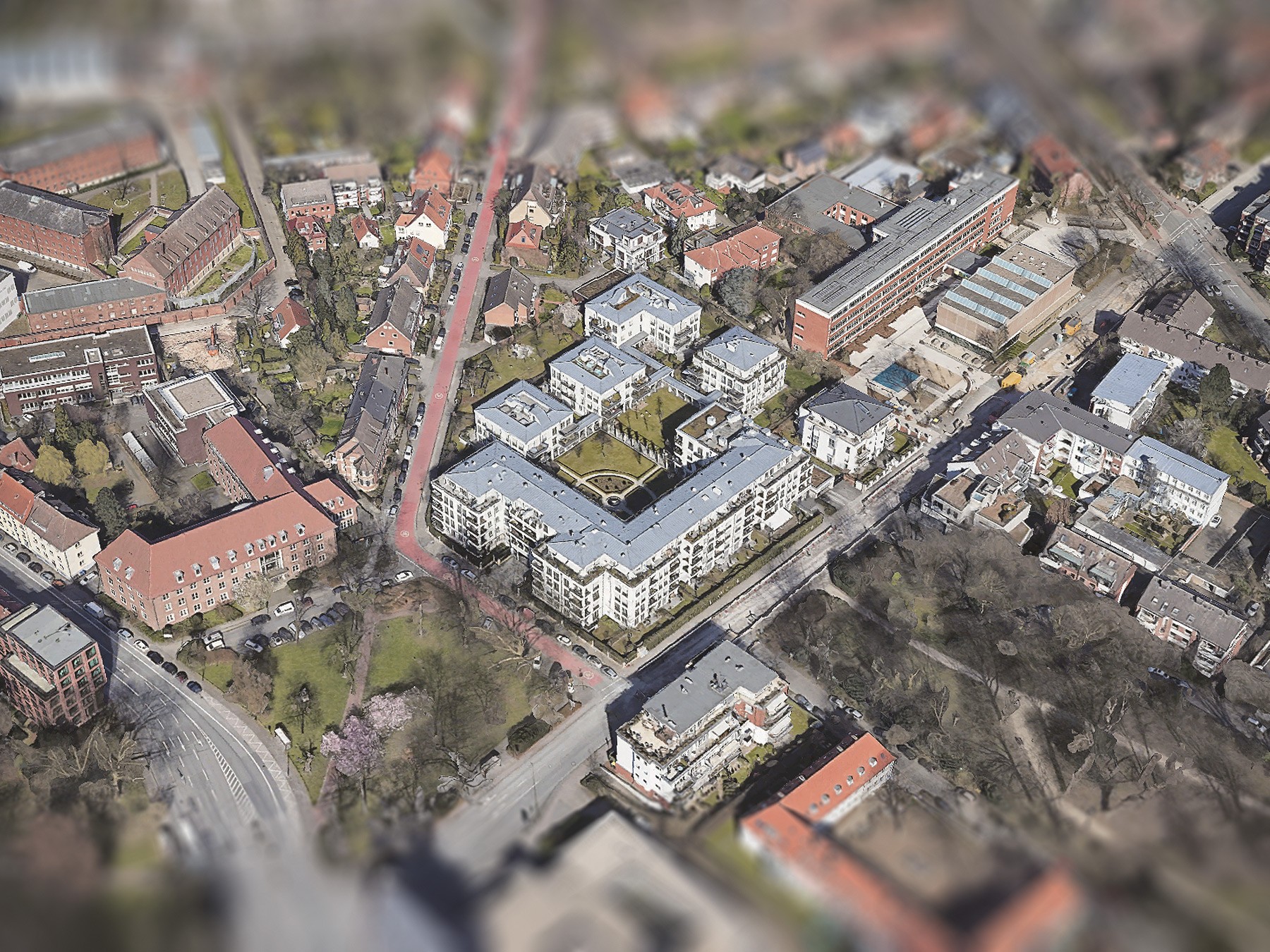 Die Klostergärten Münster aus der Luft