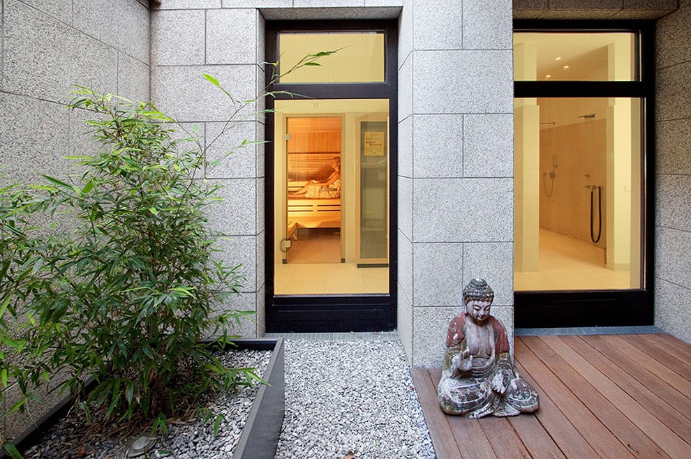 Private Wellness-Terrasse im Spa-Bereich der Klostergärten Münster